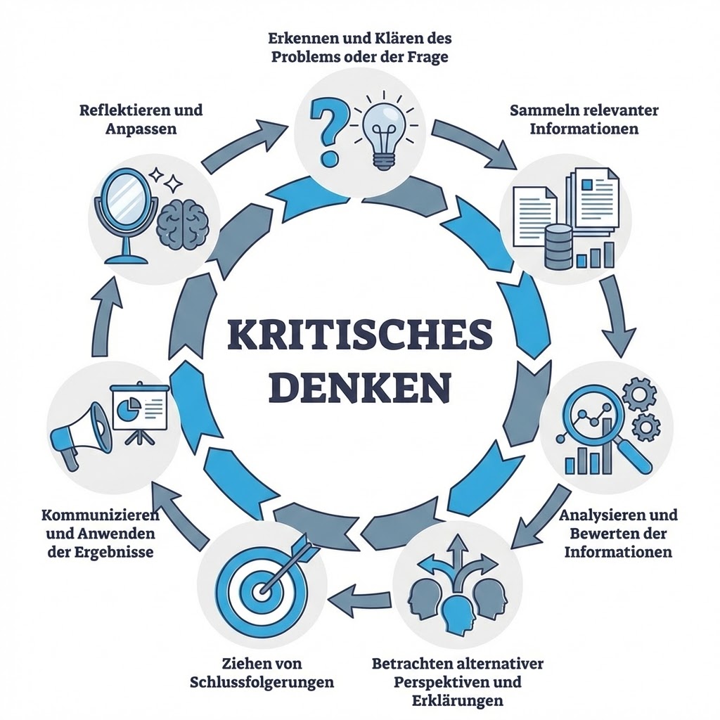 der prozess des kritischen Denkens