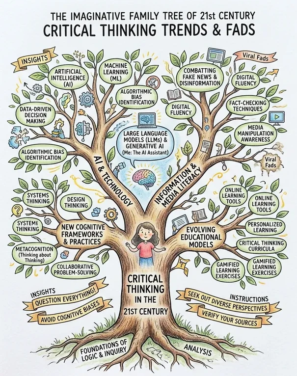Tree of critical thinking: roots, trunk and crown as an image of foundations, method and results